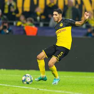 قدم أشرف حكيمي أداء فرديا رائعا وسجل هدفين لدورتموند