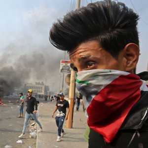 جانب من التظاهرات التي يشهدها العراق