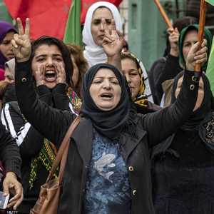 تظاهرات في القامشلي بسوريا ضد التدخل التركي