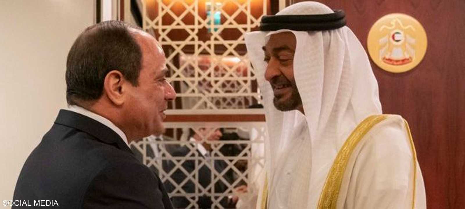 محمد بن زايد مع السيسي