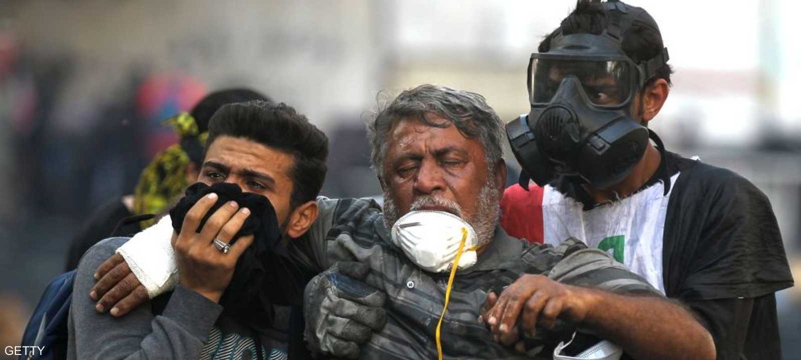 قوات الأمن استخدمت الغاز المسيل للدموع بالتظاهرات