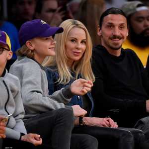 زلاتان إبراهيموفيتش وزوجته