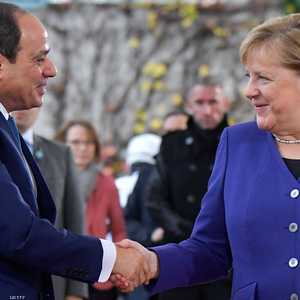 رئيس مصر عبد الفتاح السيسي والمستشارة الألمانية أنغيلا ميركل
