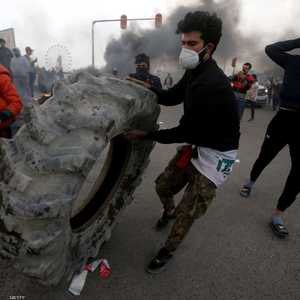 جانب من الاحتجاجات اليومية التي تشهدها مدن عراقية