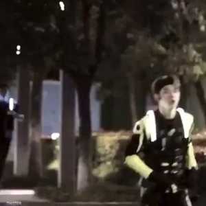 قبل دقائق من سقوط الممثل