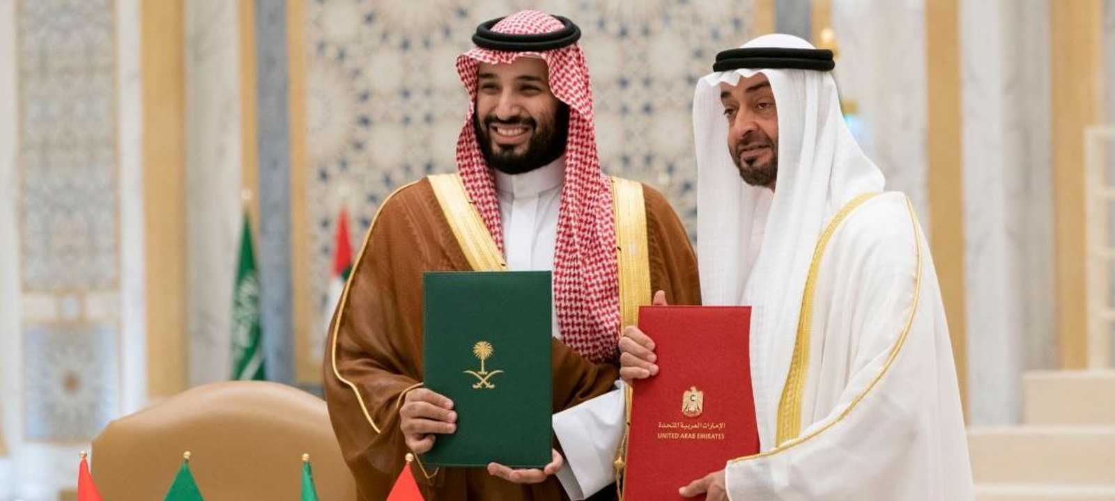 محمد بن زايد ومحمد بن سلمان يشهدان تبادل مذكرات التفاهم