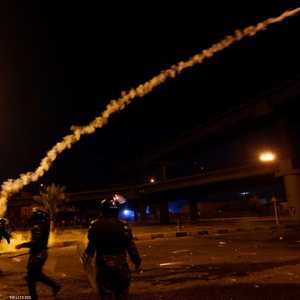 جانب من الاحتجاجات في النجف