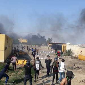 مواجهات في الناصرية بعد فرض حظر التجول