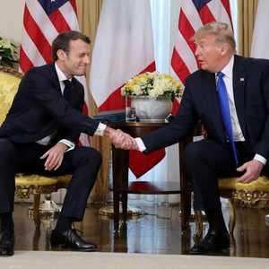 ترامب وماكرون في لقاء سابق بينهما