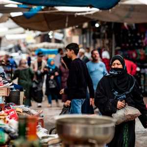أحد أسواق مدينة القامشلي الخاضعة للإدارة الذاتية الكردية