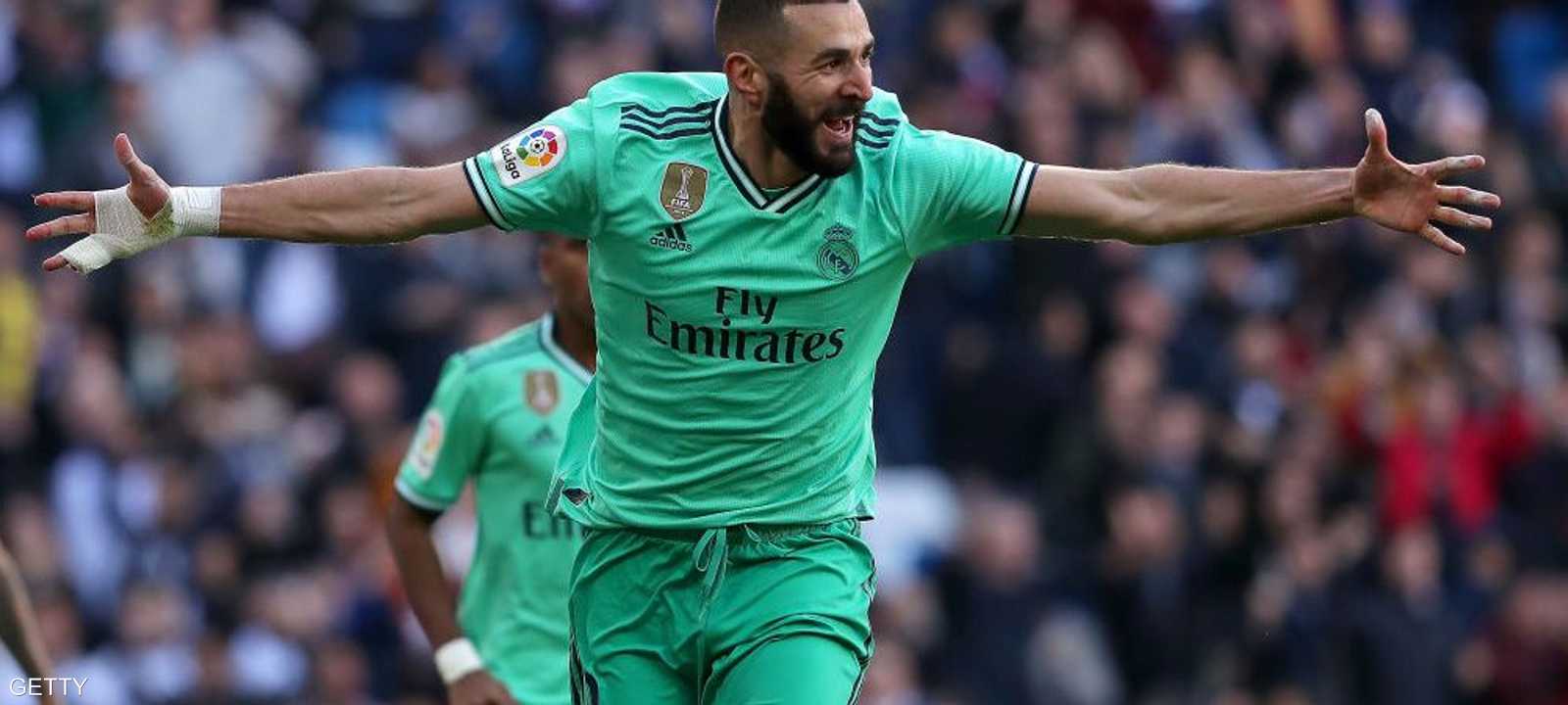 كريم بنزيمة أحرز هدف ريال مدريد الثاني