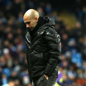 الإسباني بيب غوارديولا المدير الفني لمانشستر سيتي