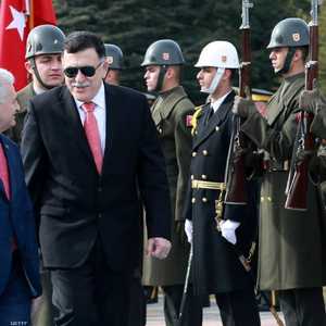 السراج خلال زيارة سابقة إلى أنقرة