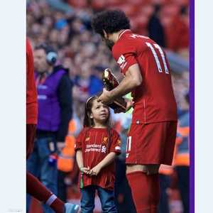 محمد صلاح وابنته مكة