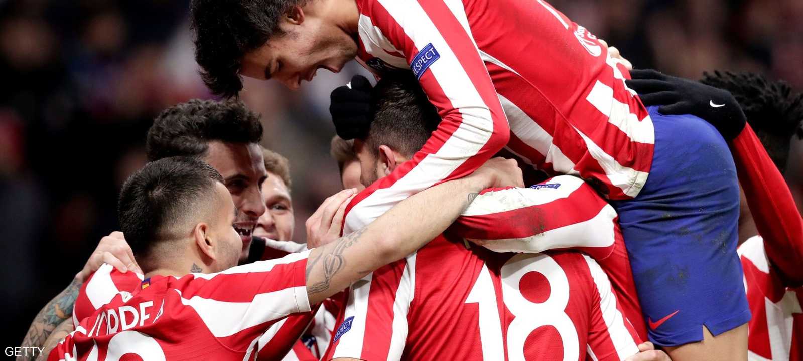 فرحة للاعبي أتلتيكو بالتأهل