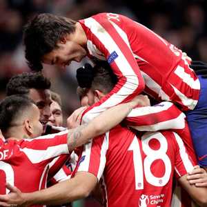 فرحة للاعبي أتلتيكو بالتأهل