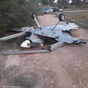 تم اسقاط الطائرة التركية المسيرة بمحور عين زاره جنوب شرق الع