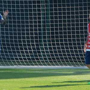 سامباولي وميسي خلال حصة تدريبية لمنتخب الأرجنتين - أرشيف.