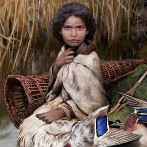 رسم استوحي من المعلومات المستخرجة من العصر الحجري