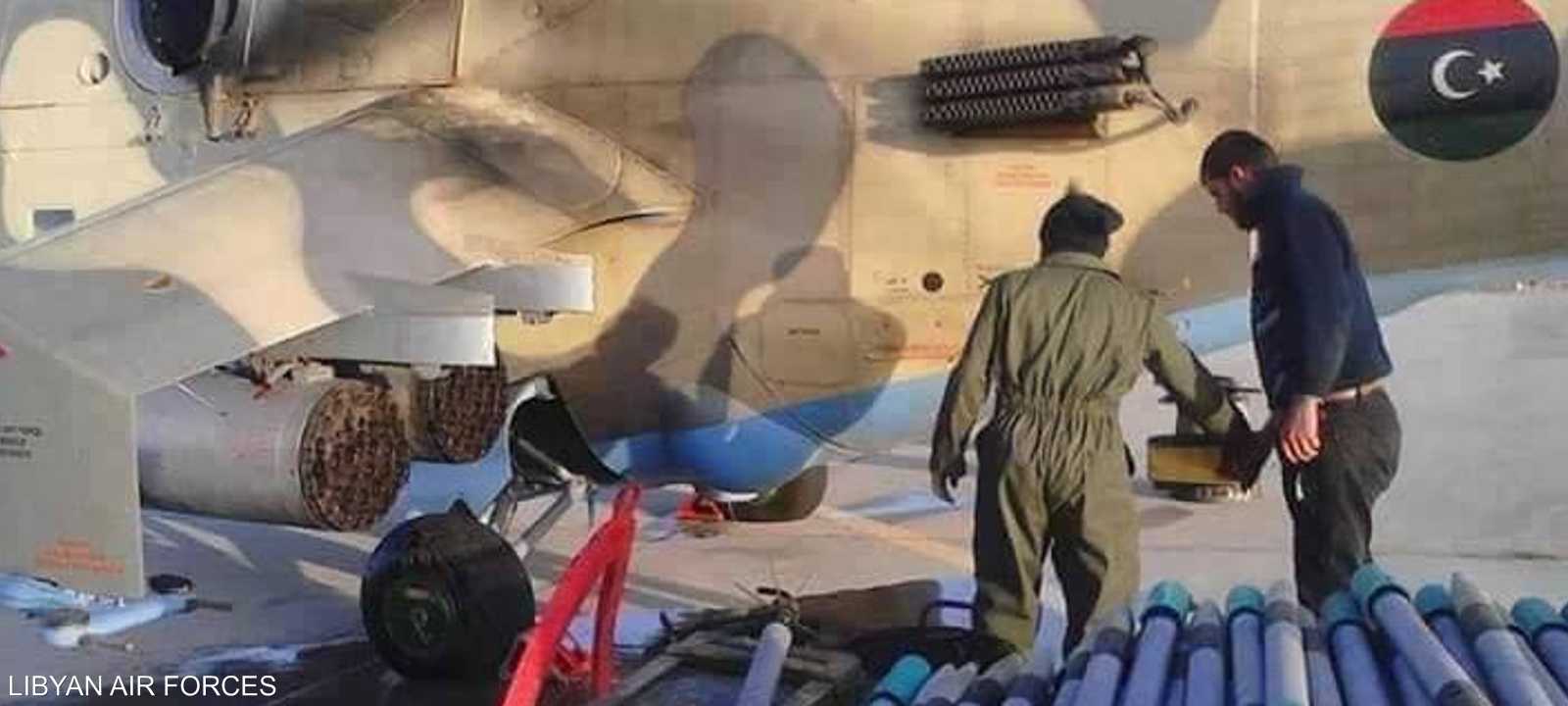 غارات مكثفة من قبل الجيش الليبي على ميليشيات مصراتة