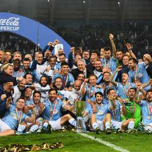 لاتسيو يتوج بالكأس السوبر الإيطالية للمرة الخامسة في تاريخه