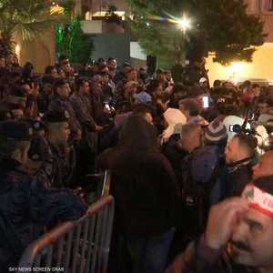 أحتجاجات أمام منزل رئيس الوزارء اللبناني المكلف حسان دياب