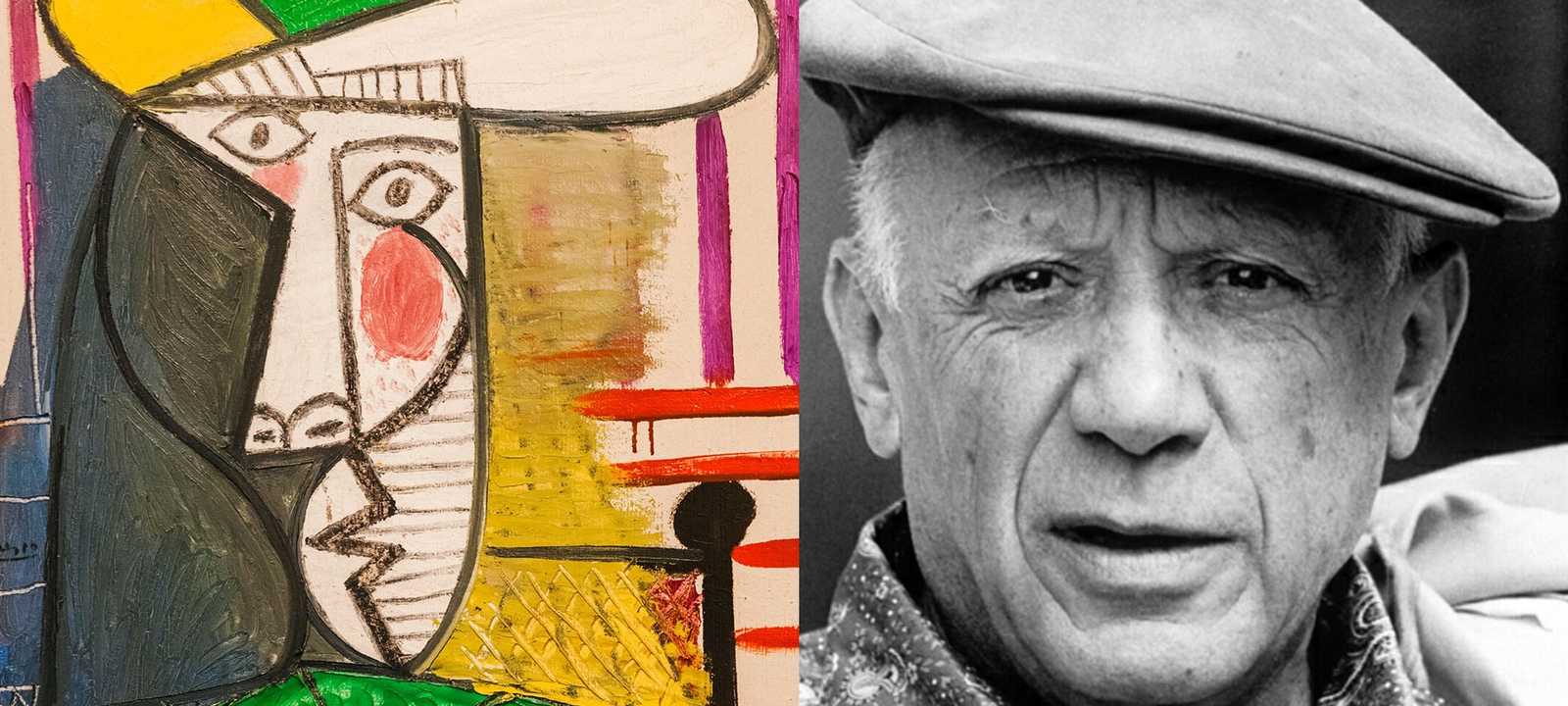 لوحة "تمثال نصفي لامرأة" لبيكاسو