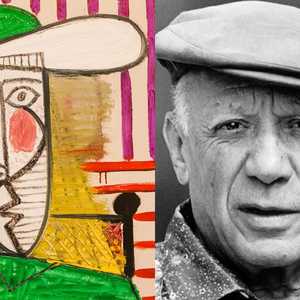 لوحة "تمثال نصفي لامرأة" لبيكاسو