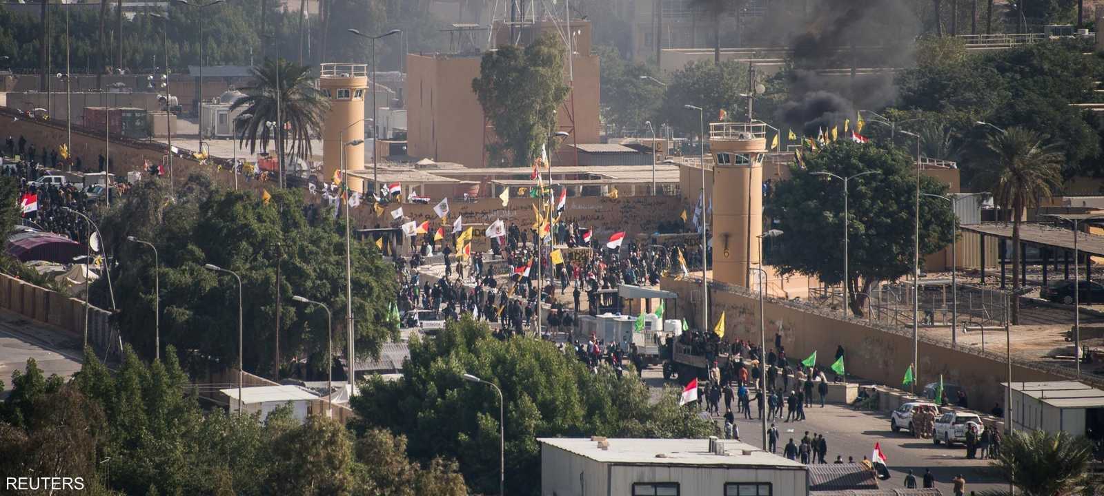 جانب من السفارة الأميركية بالمنطقة الخضراء في بغداد