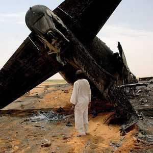 أرشيفية لتحطم طائرة في السودان