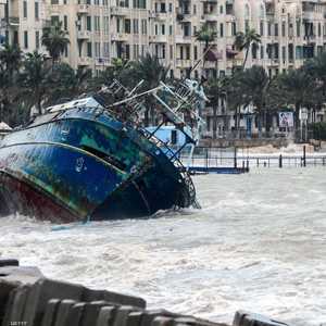 ميناء الإسكندرية خلال فصل شتاء سابق