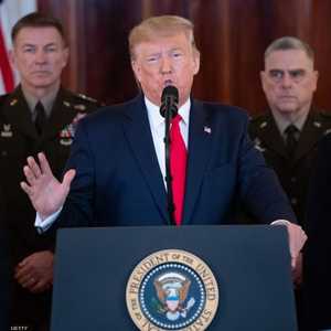 ترامب خلال المؤتمر الصحفي