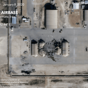 صور آثار الضربة الإيرانية على قاعدة عين الأسد