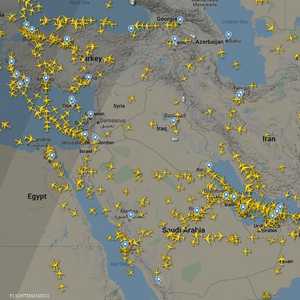 تبدو الأجواء العراقية والإيرانية أقل ازدحاما من أجواء الجوار