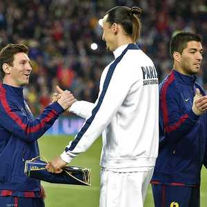 ميسي وإبراهيموفيتش