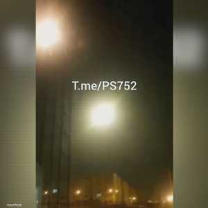 لحظة إصابة الطائرة الأوكرانية