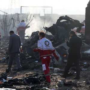 حطام الطائرة الأوكرانية المنكوبة