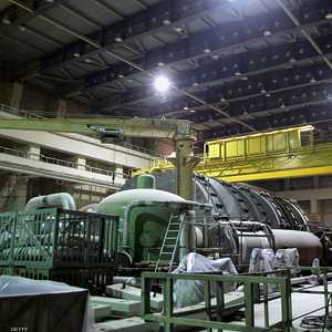 جانب من مفاعل بوشهر النووي في إيران.