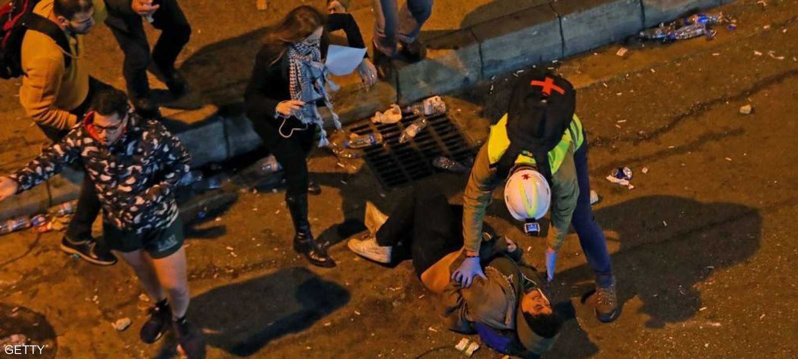 جانب من مظاهرات ليل الخميس