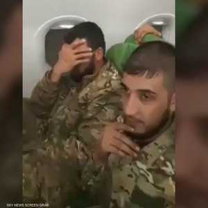 مرتزقة سوريون أثناء سفرهم إلى ليبيا