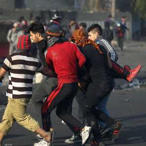 عشرات المصابين في احتجاجات العراق خلال اليومين الماضيين