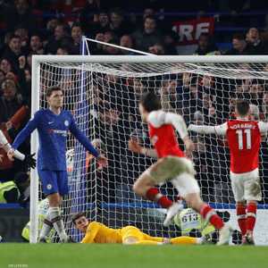 بيريلين يحتفي بتسجيل الهدف الثاني أمام تشيلسي