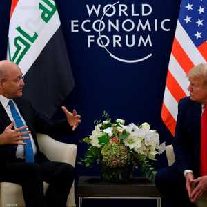 الرئيسان الأميركي دونالد ترامب والعراقي برهم صالح
