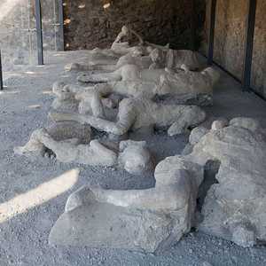 عثر على دماغ مزجج داخل رأس أحد ضحايا بركان فيزوف