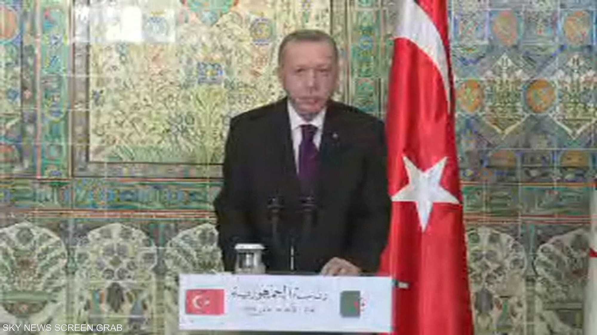 أردوغان يبحث في الجزائر العلاقات الثنائية والملف الليبي