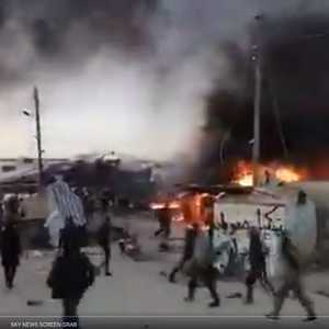 جانب من التفجير (مواقع التواصل الاجتماعي)