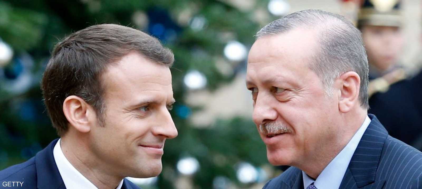 ماكرون وأردوغان.