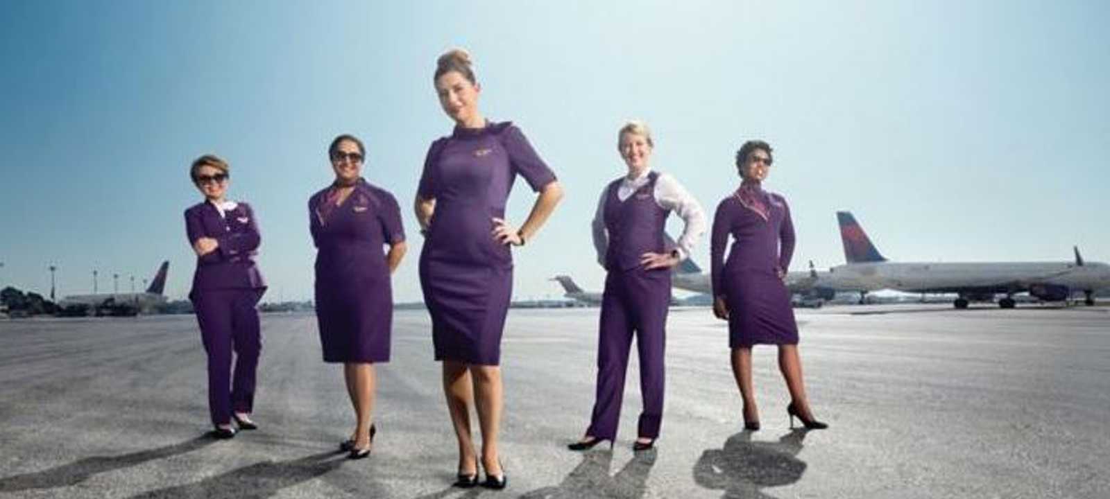 مضيفات طيران في شركة دلتا الأميركية