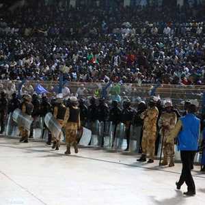 الأمن السوداني في ملعب الجوهرة الزرقاء