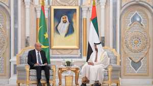 الشيخ محمد بن زايد أجرى مباحثات مع رئيس موريتانيا بالإمارات